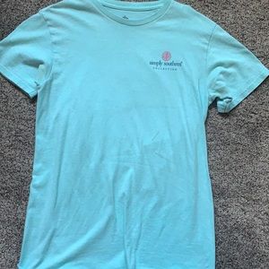 Teal Simply Southern tee. Small